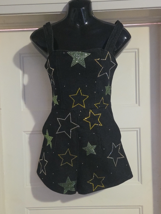 Nasty Gal Pants - Nasty Gal Black Star Embellished Romper